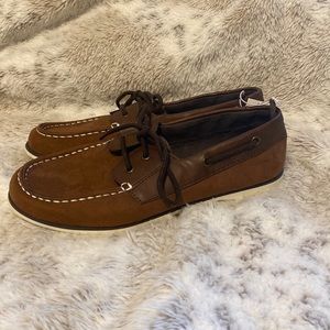 Brown Boys Boat Shoe